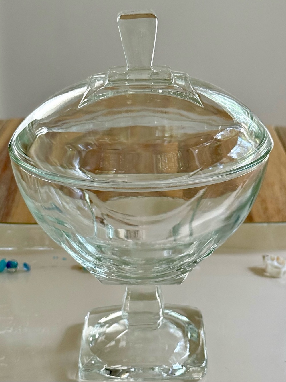Vintage Colony Glass Covered Candy Dish